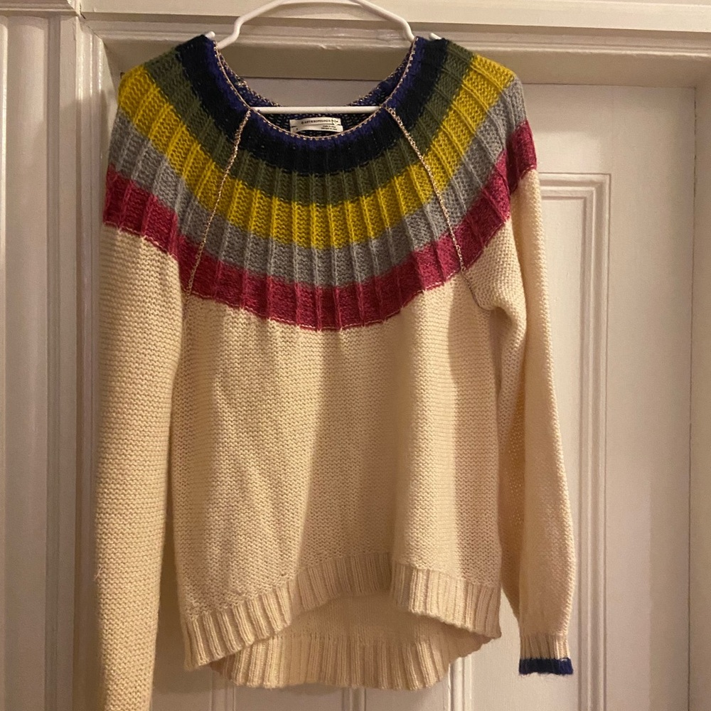 Anthropology multi color sweater